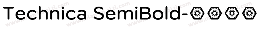 Technica SemiBold字体转换